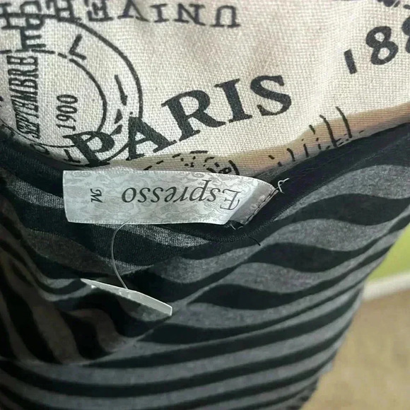 🆕 Espresso Black and Gray Dress Size Medium - Picture 5 of 6